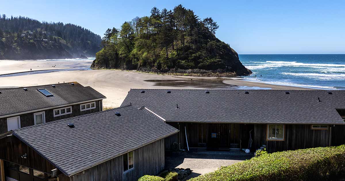New roofs by Pfeifer Roofing at Neskowin